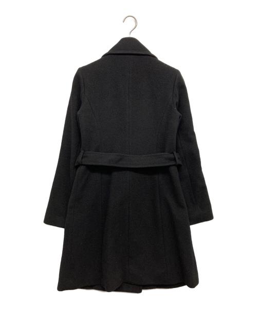 BURBERRY BLUE LABEL（バーバリーロンドンブルーレーベル）BURBERRY BLUE LABEL (バーバリーロンドンブルーレーベル) アンゴラ混コート ブラック サイズ:38の古着・服飾アイテム