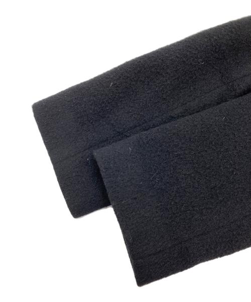 BURBERRY BLUE LABEL（バーバリーロンドンブルーレーベル）BURBERRY BLUE LABEL (バーバリーロンドンブルーレーベル) アンゴラ混コート ブラック サイズ:38の古着・服飾アイテム