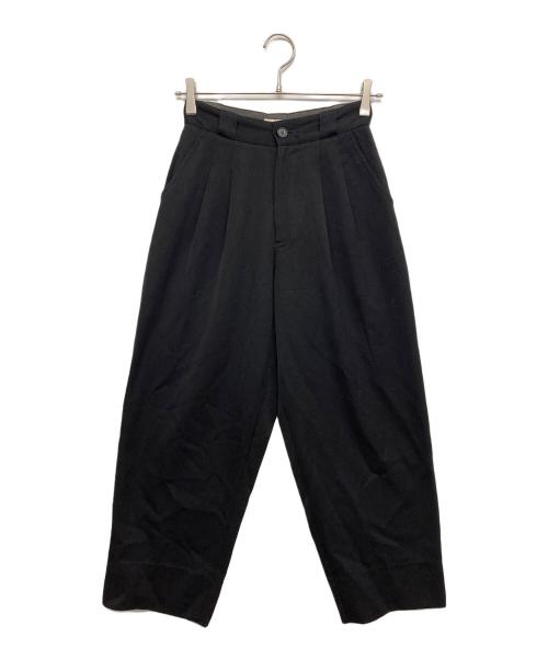 I.S.（アイエス）I.S. (アイエス) タックパンツ ブラック サイズ:9の古着・服飾アイテム