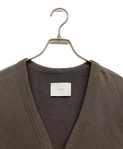 stein（シュタイン）stein (シュタイン) OVERSIZED REBUILD SWEAT CARDIGAN チャコールグレー サイズ:Mの古着・服飾アイテム