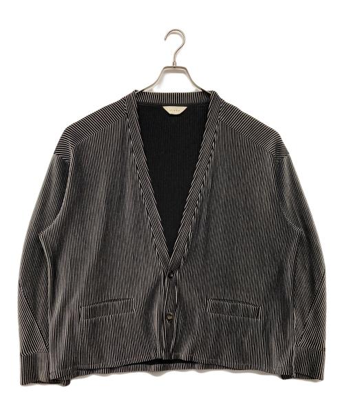 jieda（ジエダ）Jieda (ジエダ) RIPPLE CARDIGAN ブラック サイズ:Mの古着・服飾アイテム