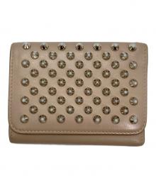 Christian Louboutin（クリスチャン・ルブタン）の古着「3つ折り財布」｜ベージュ