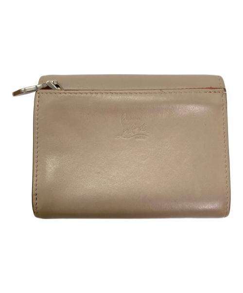 Christian Louboutin（クリスチャン・ルブタン）Christian Louboutin (クリスチャン・ルブタン) 3つ折り財布 ベージュの古着・服飾アイテム