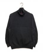 YANTORヤントル）の古着「ハイネックニット」｜ブラック