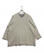 FIRMUMフィルマム）の古着「ウールコットンダブルフェイスニット」｜アイボリー