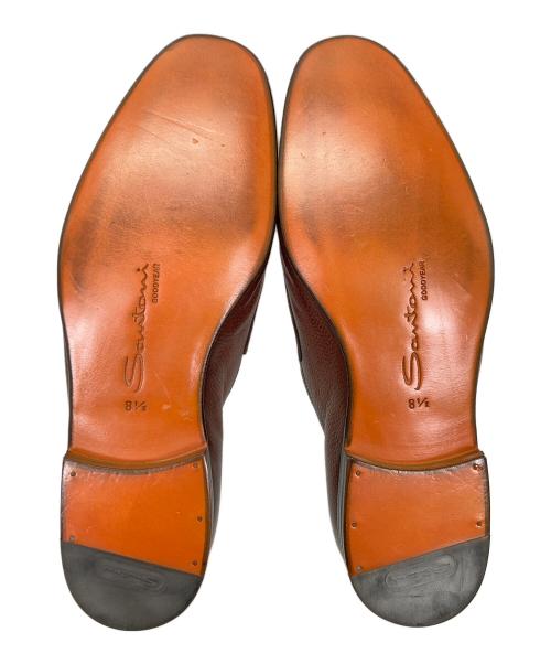Santoni（サントーニ）Santoni (サントーニ) ダブルモンクストラップシューズ ブラウン サイズ:8 1/2の古着・服飾アイテム
