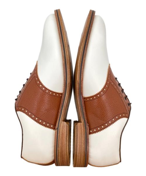 REGAL（リーガル）REGAL (リーガル) ゴルフシューズ ブラウン×ホワイト サイズ:26 1/2の古着・服飾アイテム