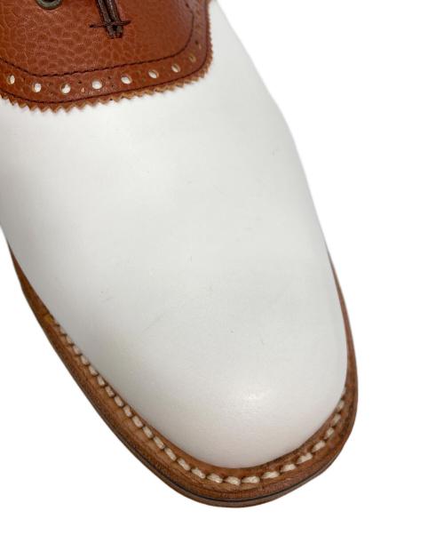 REGAL（リーガル）REGAL (リーガル) ゴルフシューズ ブラウン×ホワイト サイズ:26 1/2の古着・服飾アイテム