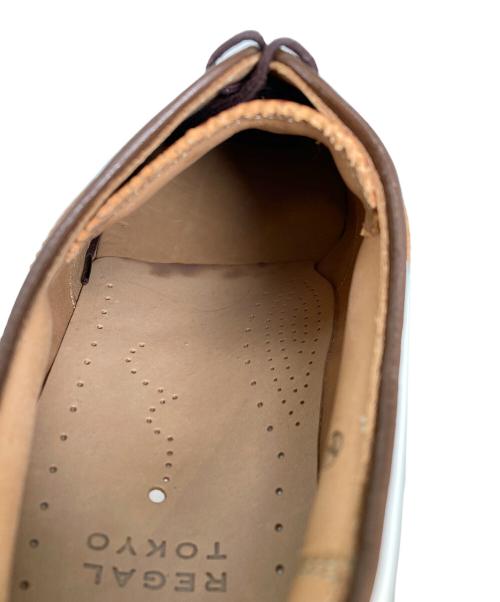 REGAL（リーガル）REGAL (リーガル) ゴルフシューズ ブラウン×ホワイト サイズ:26 1/2の古着・服飾アイテム