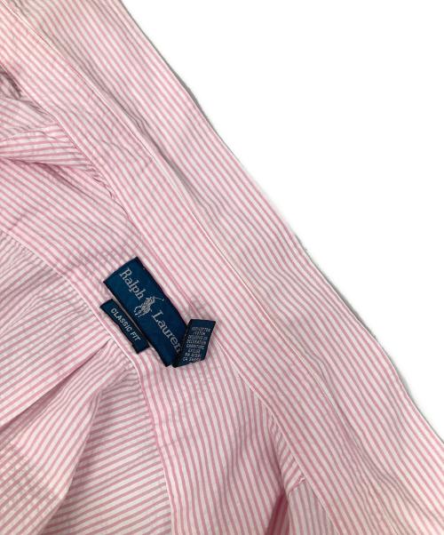 RALPH LAUREN（ラルフローレン）RALPH LAUREN (ラルフローレン) ストライプシャツ ピンク サイズ:XLの古着・服飾アイテム