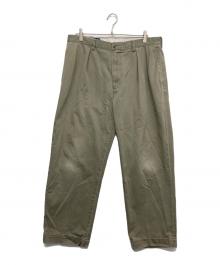 POLO RALPH LAUREN（ポロ・ラルフローレン）の古着「ツータックパンツ」｜ブラウン