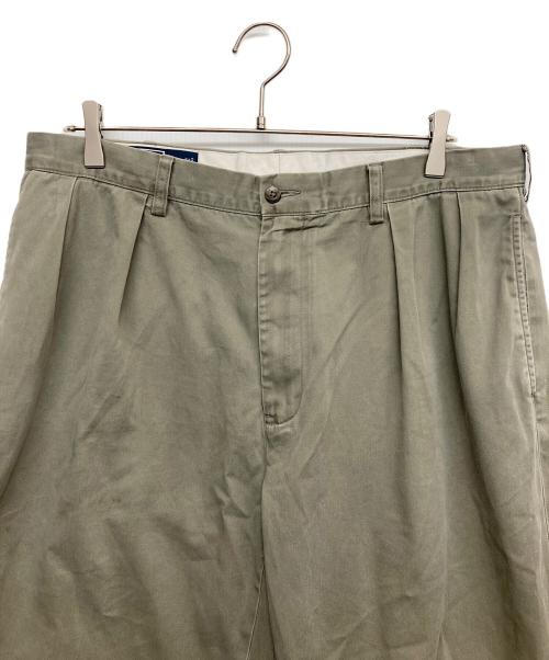 POLO RALPH LAUREN（ポロ・ラルフローレン）POLO RALPH LAUREN (ポロ・ラルフローレン) ツータックパンツ ブラウン サイズ:36/32の古着・服飾アイテム