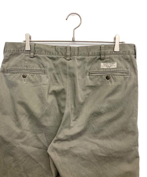POLO RALPH LAUREN（ポロ・ラルフローレン）POLO RALPH LAUREN (ポロ・ラルフローレン) ツータックパンツ ブラウン サイズ:36/32の古着・服飾アイテム