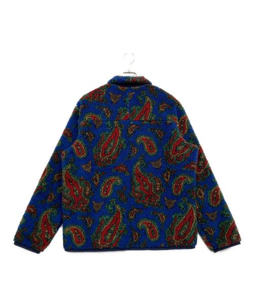 POLO RALPH LAUREN（ポロ・ラルフローレン）POLO RALPH LAUREN (ポロ・ラルフローレン) ペイズリーパイルフリースジャケット ブルー サイズ:Lの古着・服飾アイテム