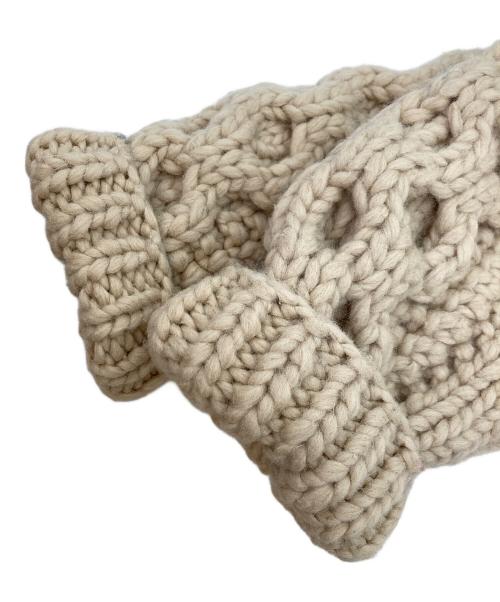 KANATA（カナタ）KANATA (カナタ) カウチンニットカーディガン ベージュ サイズ:Fの古着・服飾アイテム