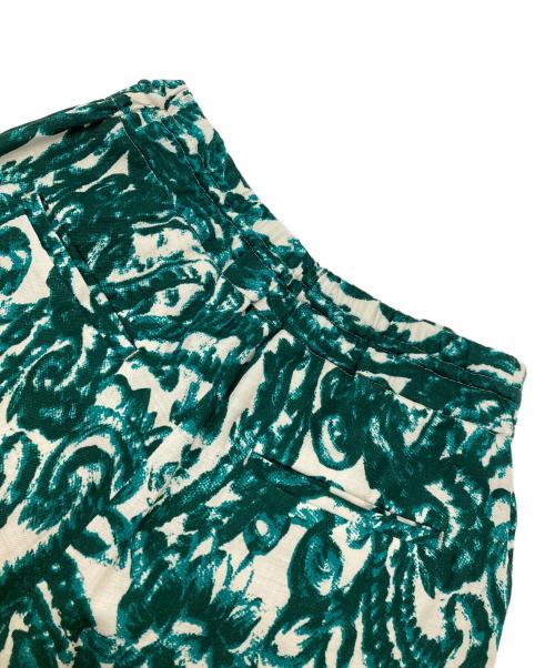 SACRA（サクラ）SACRA (サクラ) BLURRY PAISLEY PANTS 830 グリーン サイズ:36の古着・服飾アイテム