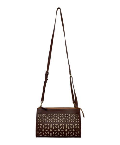 genten（ゲンテン）genten (ゲンテン) マルチカットワークショルダーバッグ ブラウンの古着・服飾アイテム