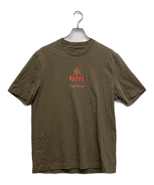 Barbour（バブアー）Barbour (バブアー) BARACUTA (バラクータ) プリントTシャツ カーキ サイズ:Mの古着・服飾アイテム