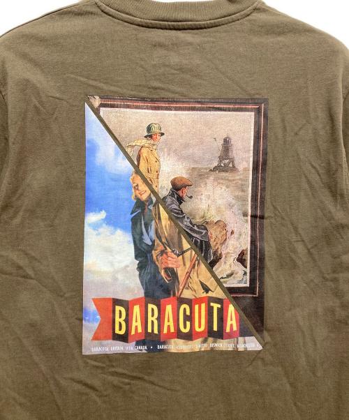 Barbour（バブアー）Barbour (バブアー) BARACUTA (バラクータ) プリントTシャツ カーキ サイズ:Mの古着・服飾アイテム