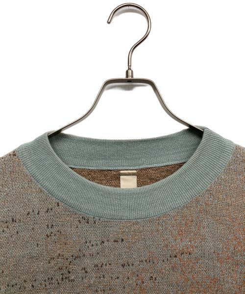 SHINYA KOZUKA（シンヤコズカ）SHINYA KOZUKA (シンヤコズカ) Kroyer Pic.2リネンニットセーター ブルー サイズ:Lの古着・服飾アイテム