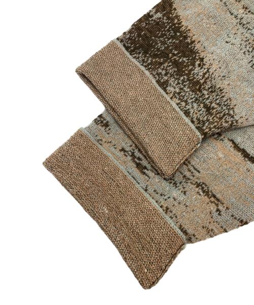 SHINYA KOZUKA（シンヤコズカ）SHINYA KOZUKA (シンヤコズカ) Kroyer Pic.2リネンニットセーター ブルー サイズ:Lの古着・服飾アイテム