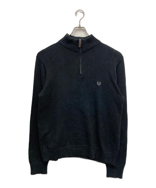 CHAPS（チャップス）CHAPS (チャップス) ハーフジップニット　ニット　 ブラック サイズ:Ｌの古着・服飾アイテム