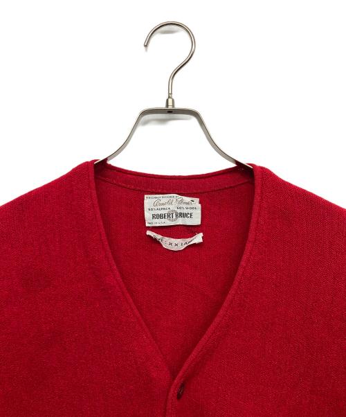 robert bruce（ロバートブルース）robert bruce (ロバートブルース) 90’Sアルパカカーディガン レッド サイズ:XXLの古着・服飾アイテム
