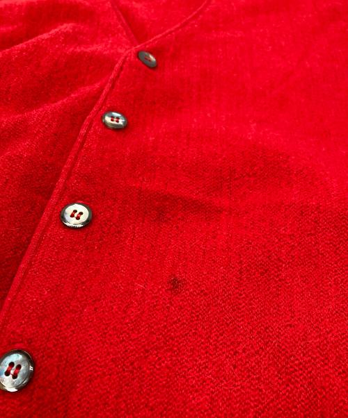 robert bruce（ロバートブルース）robert bruce (ロバートブルース) 90’Sアルパカカーディガン レッド サイズ:XXLの古着・服飾アイテム