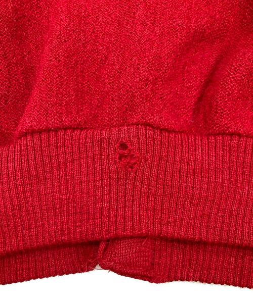 robert bruce（ロバートブルース）robert bruce (ロバートブルース) 90’Sアルパカカーディガン レッド サイズ:XXLの古着・服飾アイテム