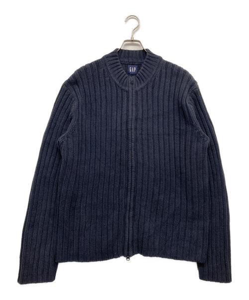 OLD GAP（オールドギャップ）OLD GAP (オールドギャップ) 90’Sコットンドライバーズニット ネイビー サイズ:Lの古着・服飾アイテム