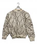 Aean Stuantフルギ）の古着「3Dクルーネックニット」｜ホワイト