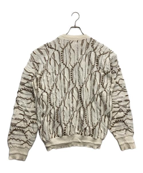 Aean Stuant（フルギ）Aean Stuant (フルギ) 3Dクルーネックニット ホワイト サイズ:Lの古着・服飾アイテム