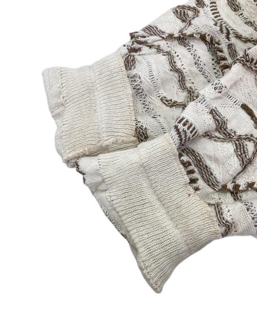 Aean Stuant（フルギ）Aean Stuant (フルギ) 3Dクルーネックニット ホワイト サイズ:Lの古着・服飾アイテム