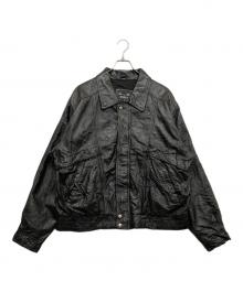 arsco（アースコ）の古着「90’Sレザージャケット」｜ブラック