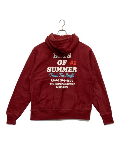 BOYS OF SUMMER（ボーイズオブサマー）boys of summer (ボーイズオブサマー) プルオーバーパーカー ボルドー サイズ:Lの古着・服飾アイテム