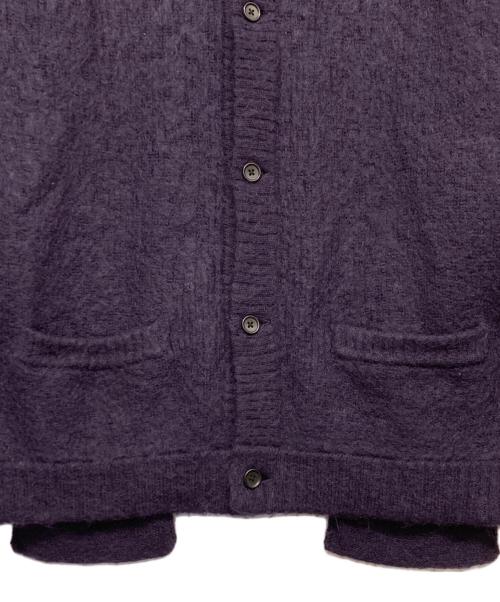 stein（シュタイン）stein (シュタイン) Kid Mohair Cardigan パープル サイズ:Mの古着・服飾アイテム