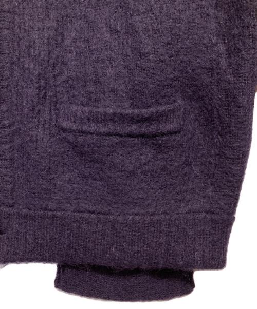 stein（シュタイン）stein (シュタイン) Kid Mohair Cardigan パープル サイズ:Mの古着・服飾アイテム