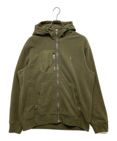 POLO RALPH LAUREN（ポロ・ラルフローレン）POLO RALPH LAUREN (ポロ・ラルフローレン) フリースジャケット カーキ サイズ:Lの古着・服飾アイテム