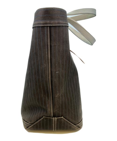 RRL（ダブルアールエル）RRL (ダブルアールエル) ウォバッシュストライプトートバッグ ブラウンの古着・服飾アイテム