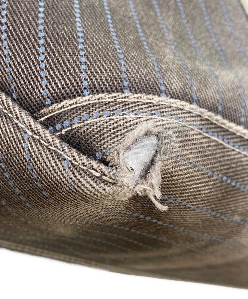 RRL（ダブルアールエル）RRL (ダブルアールエル) ウォバッシュストライプトートバッグ ブラウンの古着・服飾アイテム