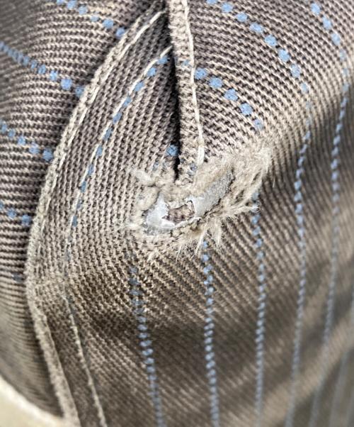 RRL（ダブルアールエル）RRL (ダブルアールエル) ウォバッシュストライプトートバッグ ブラウンの古着・服飾アイテム