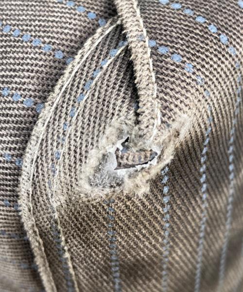 RRL（ダブルアールエル）RRL (ダブルアールエル) ウォバッシュストライプトートバッグ ブラウンの古着・服飾アイテム