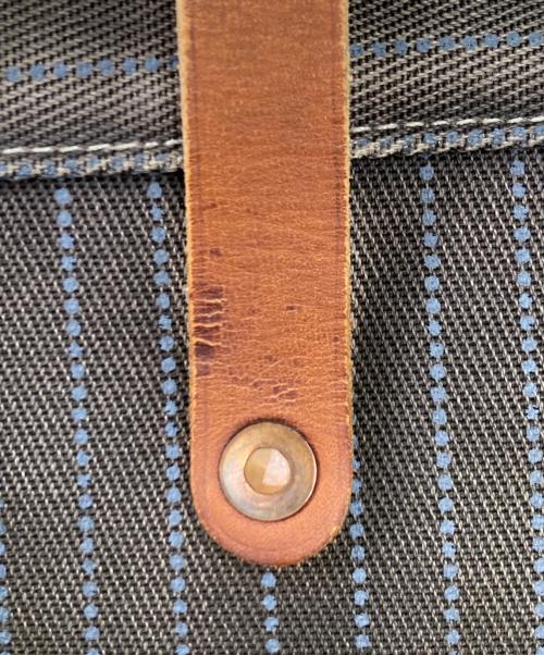 RRL（ダブルアールエル）RRL (ダブルアールエル) ウォバッシュストライプトートバッグ ブラウンの古着・服飾アイテム