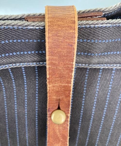 RRL（ダブルアールエル）RRL (ダブルアールエル) ウォバッシュストライプトートバッグ ブラウンの古着・服飾アイテム