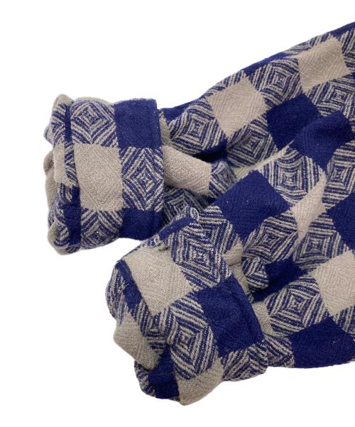 TENDERLOIN（テンダーロイン）TENDERLOIN (テンダーロイン) CPOバッファロージャケット グレー×ブルー サイズ:X-LARGEの古着・服飾アイテム