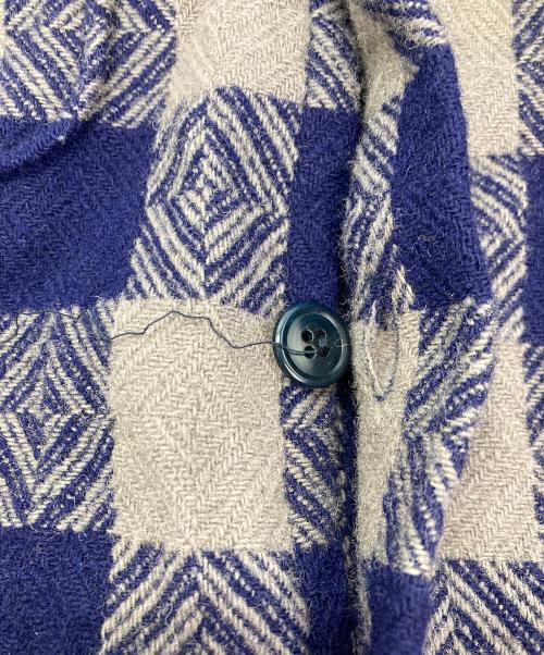 TENDERLOIN（テンダーロイン）TENDERLOIN (テンダーロイン) CPOバッファロージャケット グレー×ブルー サイズ:X-LARGEの古着・服飾アイテム