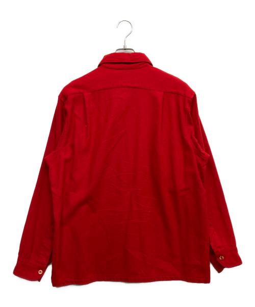 PENDLETON（ペンドルトン）PENDLETON (ペンドルトン) 70‘ｓ～80‘ｓウールシャツ レッド サイズ:Lの古着・服飾アイテム