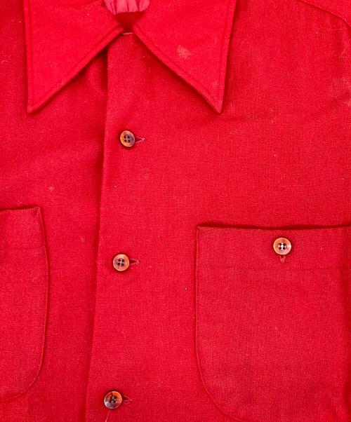 PENDLETON（ペンドルトン）PENDLETON (ペンドルトン) 70‘ｓ～80‘ｓウールシャツ レッド サイズ:Lの古着・服飾アイテム