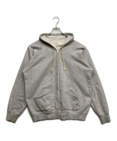 Joe McCOY（ジョーマッコイ）Joe McCOY (ジョーマッコイ) ジップパーカー グレー サイズ:LARGEの古着・服飾アイテム