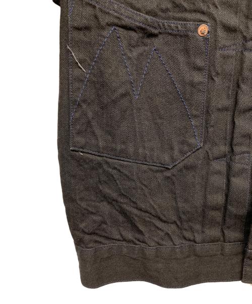 SUGAR CANE（シュガーケーン）SUGAR CANE (シュガーケーン) MISTER FREEDOM (ミスターフリーダム) 13oz.BLACK DENIM RANCH BLOUSE ブラック サイズ:38の古着・服飾アイテム